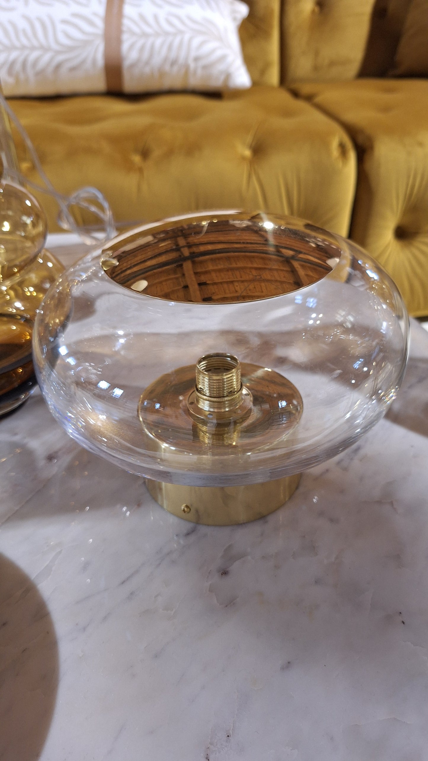 Lampa sufitowa ze szkła dmuchanego Horizon