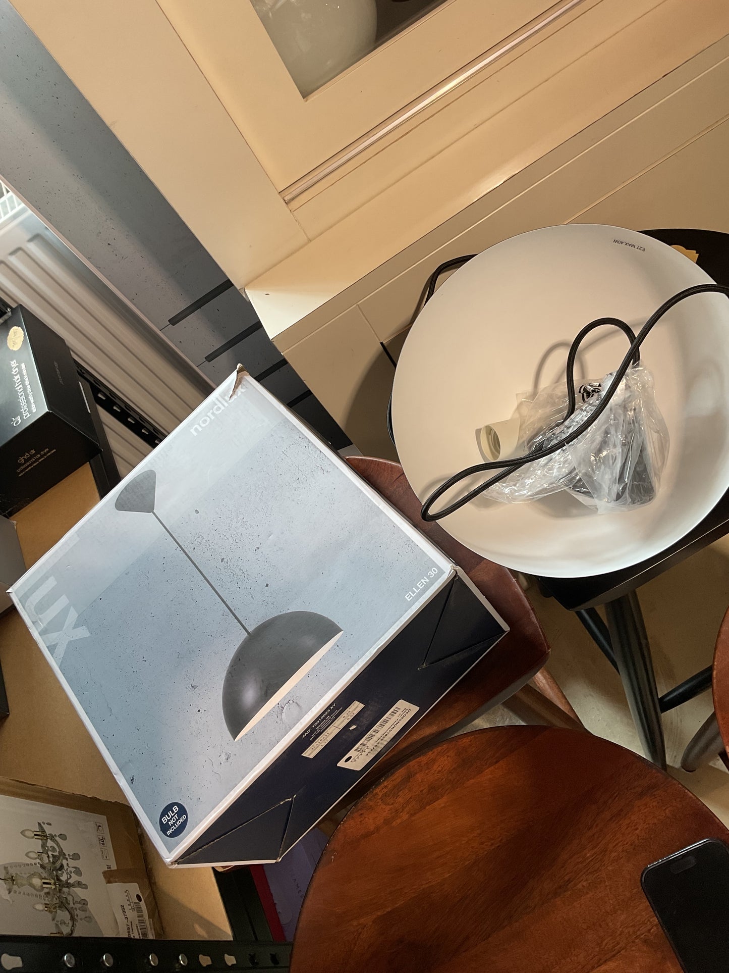 Lampa wisząca ELLEN czarna