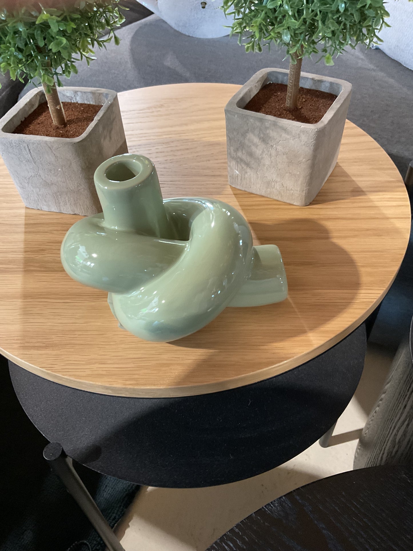 Świecznik z kamionki Nodo