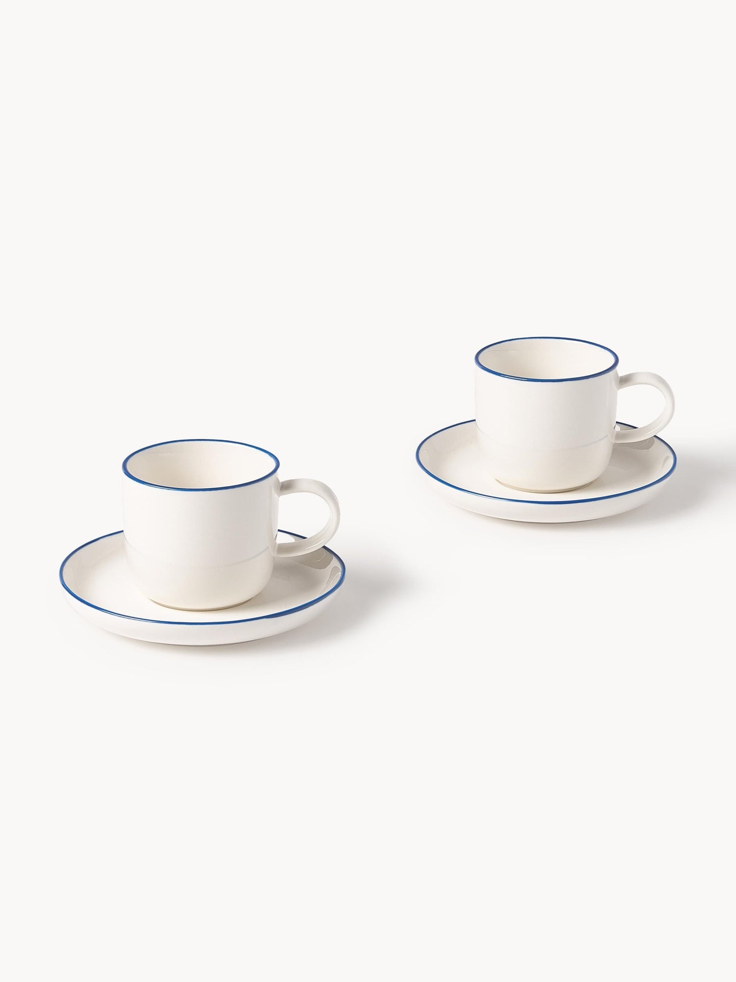 Filiżanka do espresso ze spodkiem Facile, 6szt