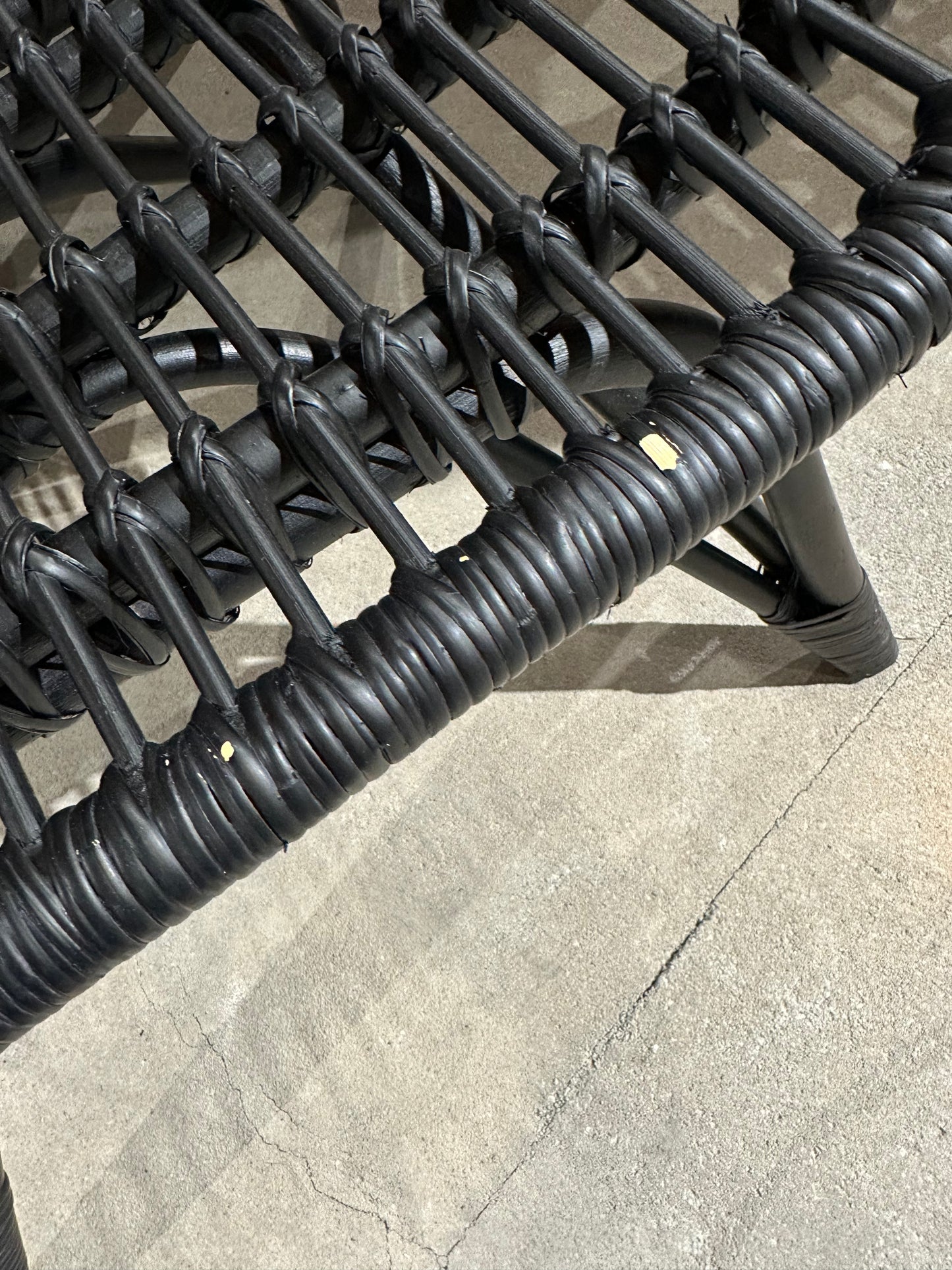 Fotel rattanowy ogrodowy z podnóżkiem Ella