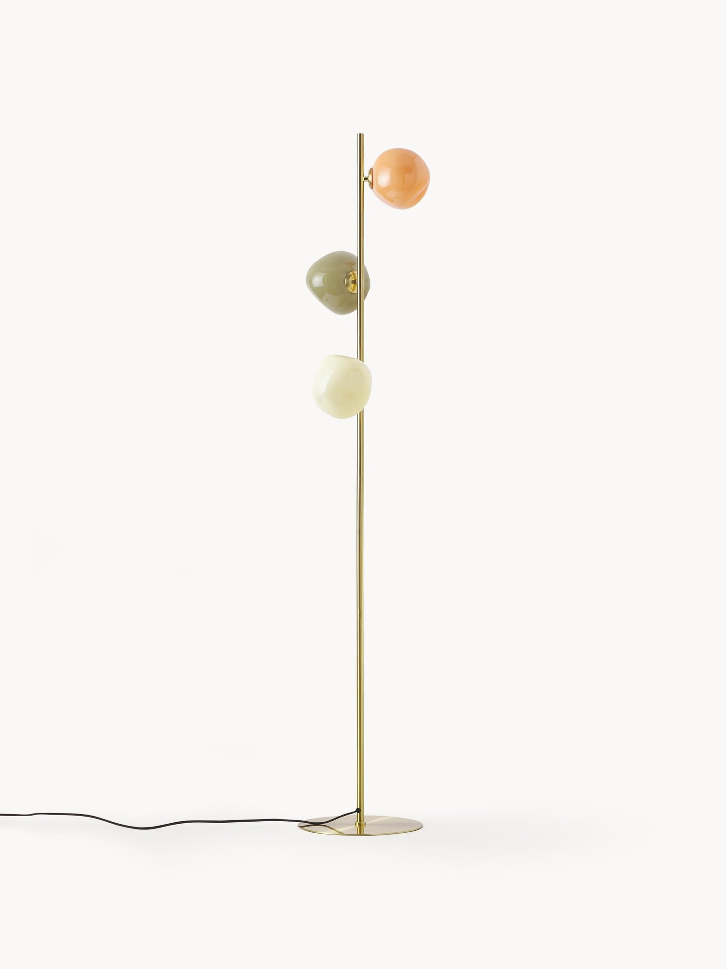 Lampa podłogowa ze szkła opalowego Josie