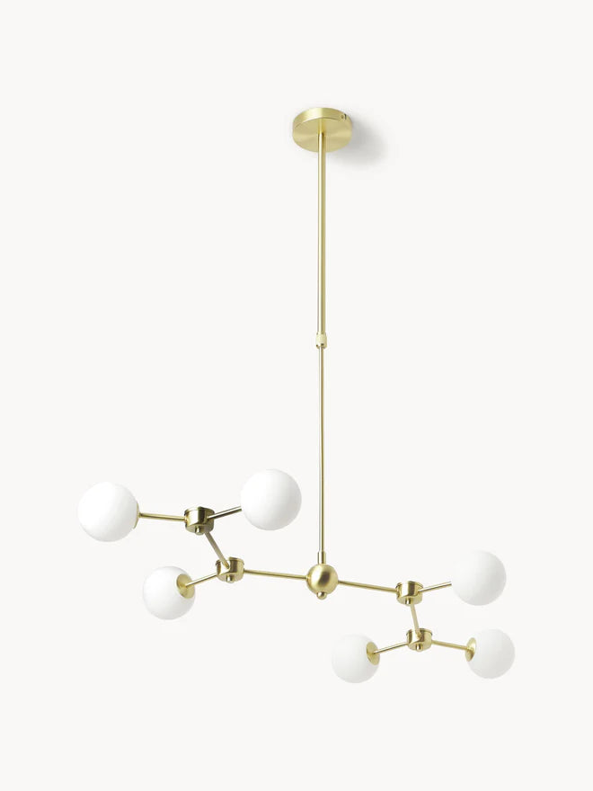 Lampa wisząca ze szkła opalowego Aurelia