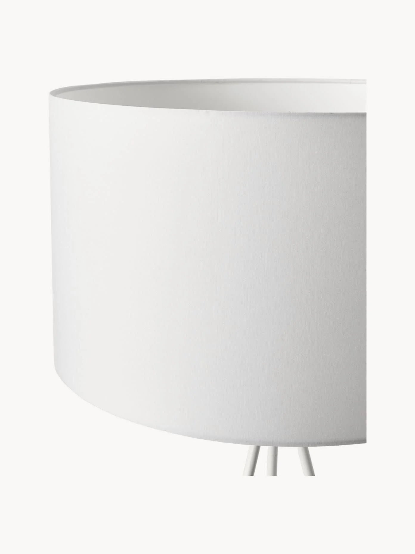 Lampa podłogowa trójnóg z kloszem z tkaniny Cella