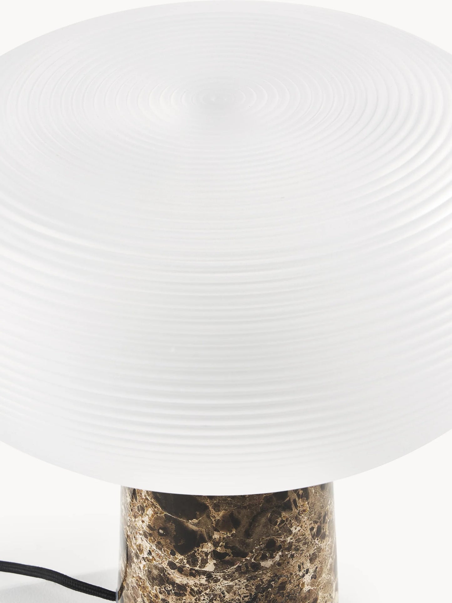 Lampa stołowa z marmurową podstawą Mariella