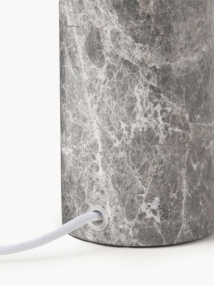 Lampa stołowa z marmurową podstawą Gia
