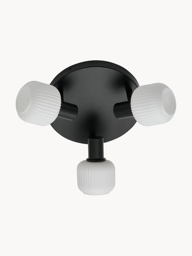 Lampa sufitowa z dmuchanego szkła opalowego Milford Mini