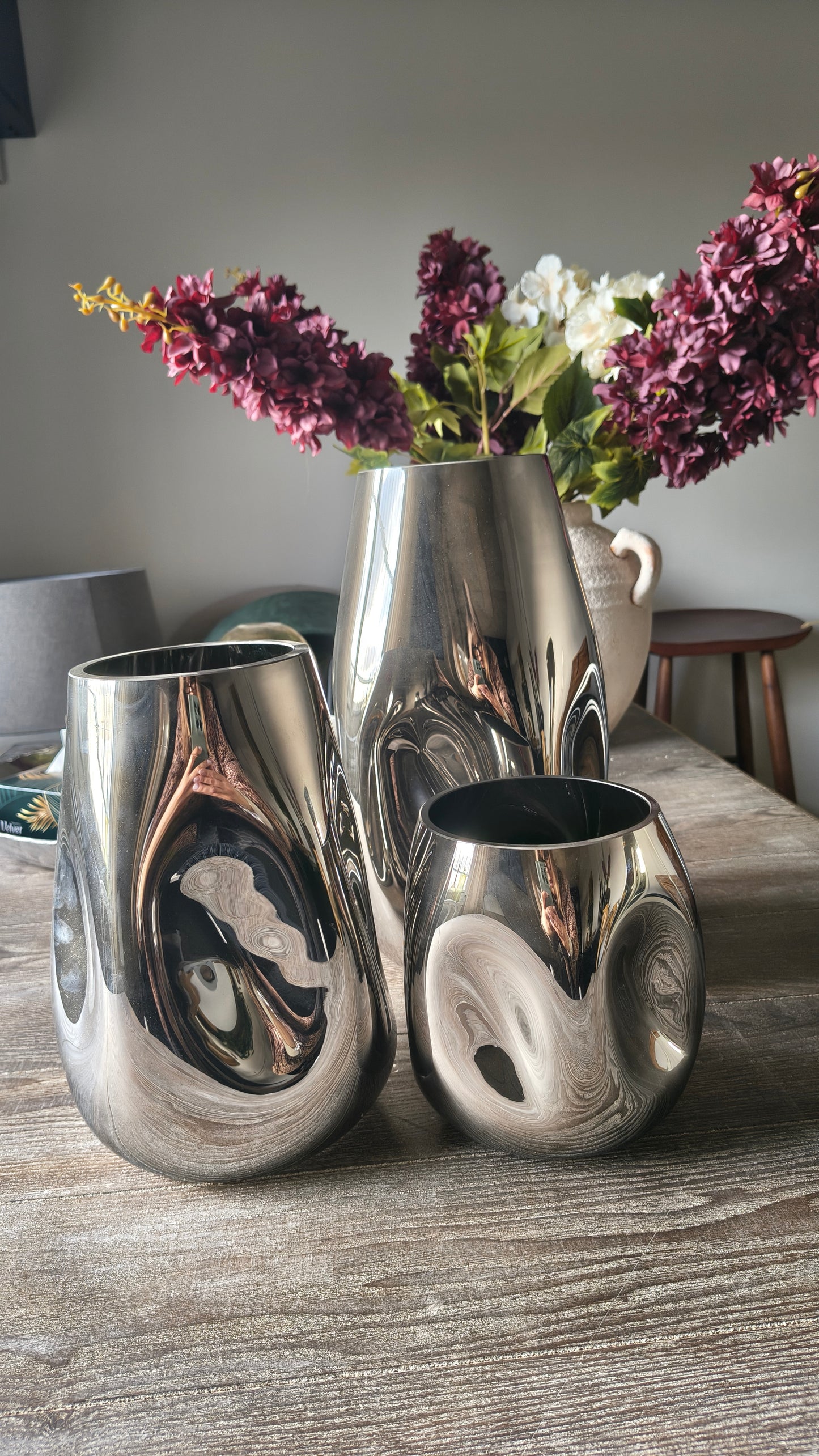 Wazon ze szkła dmuchanego Mirror, W 26 cm