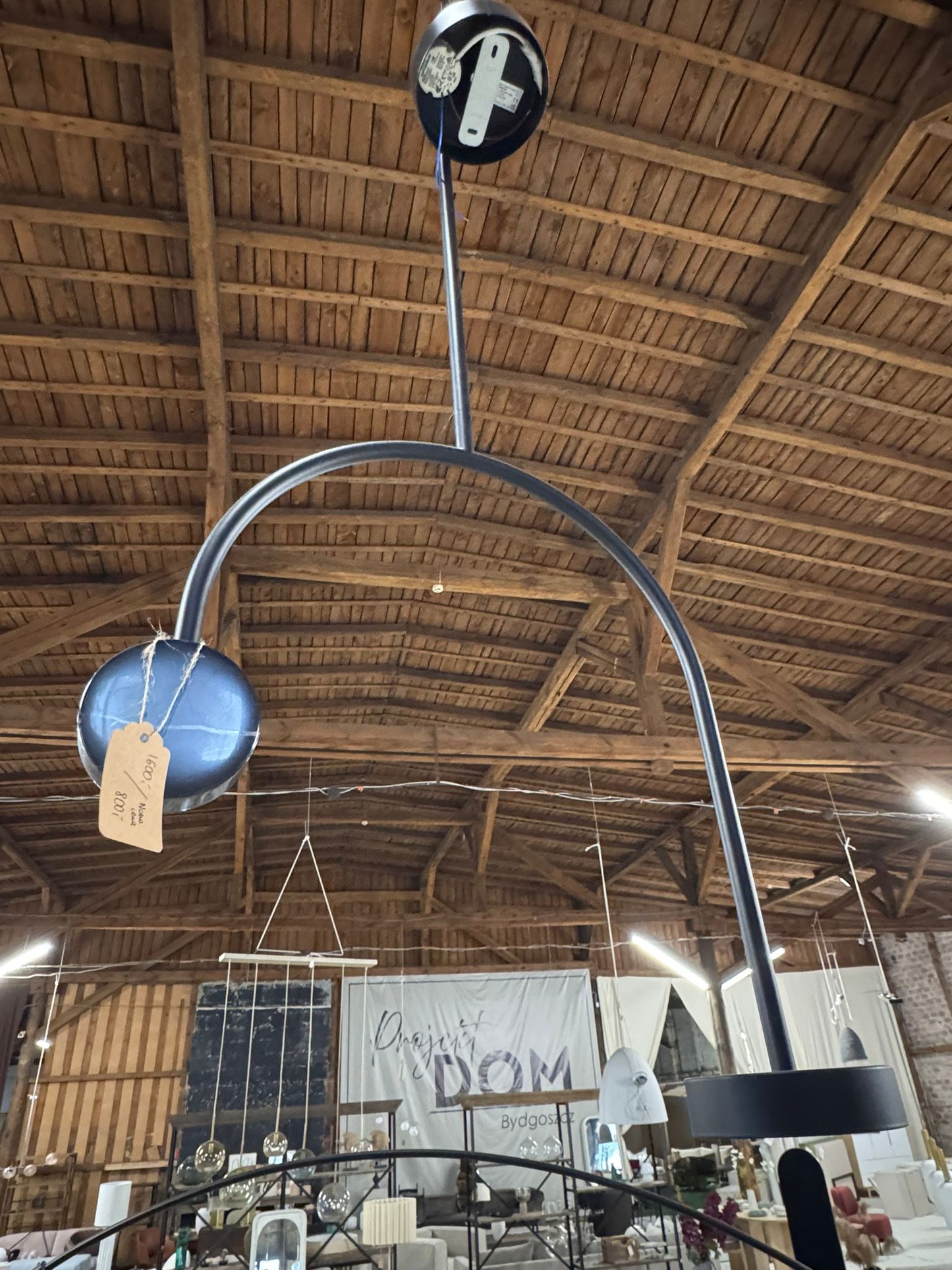 Lampa wisząca GRASIL czarny marmur