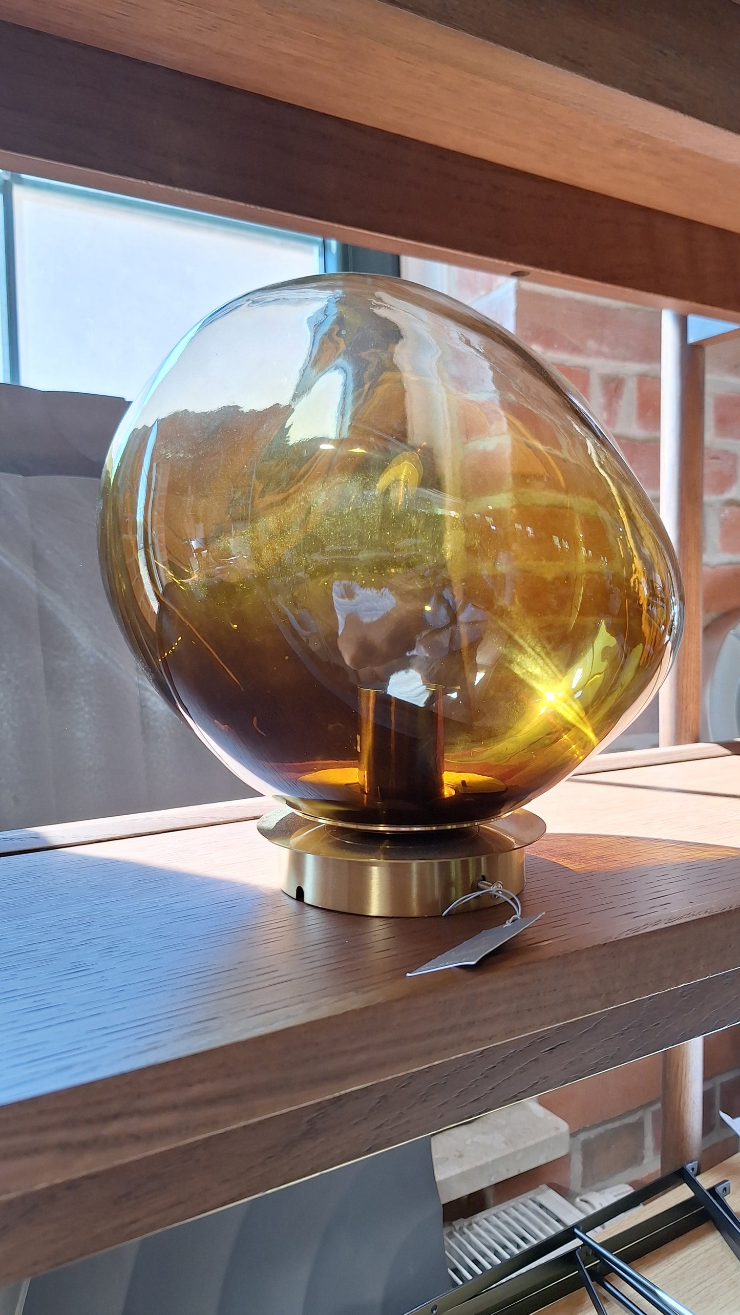 Lampa sufitowa ze szkła dmuchanego Edfu