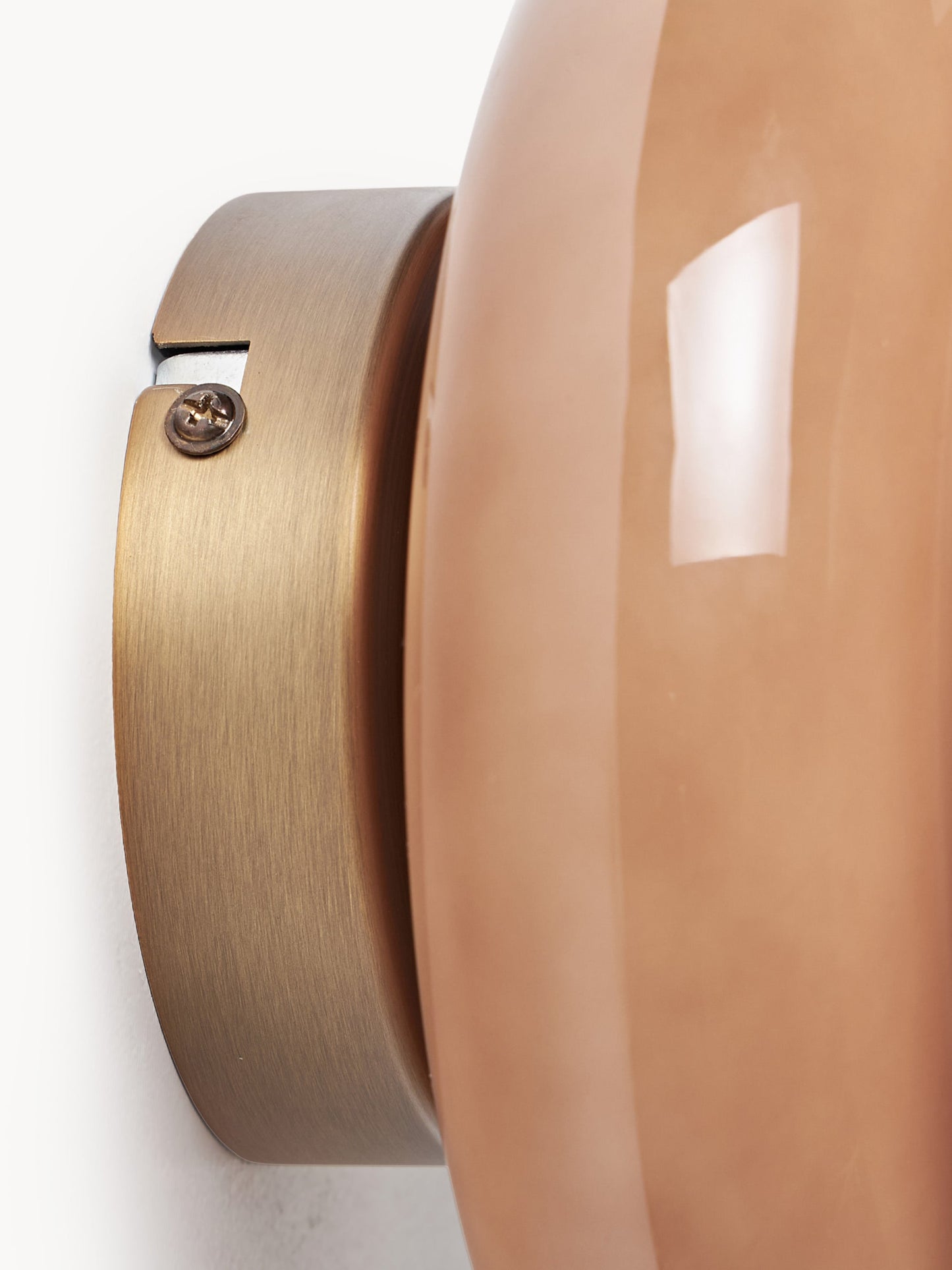 Kinkiet ze szkła opalowego Baya