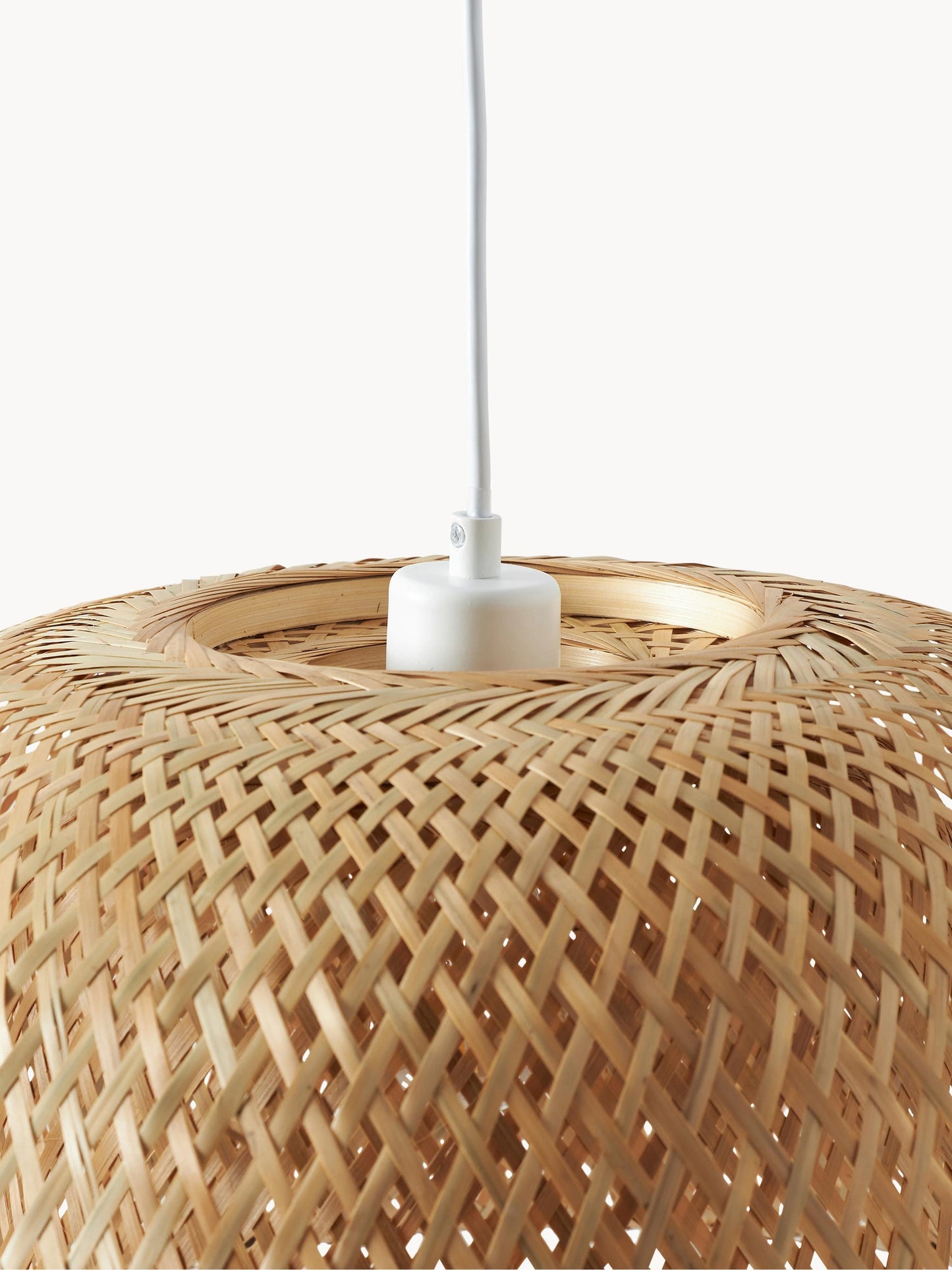 Lampa wisząca z drewna bambusowego Eden