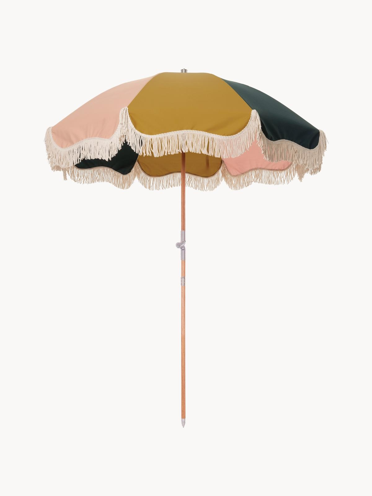Parasol ogrodowy z frędzlami Retro, Ø 180 cm