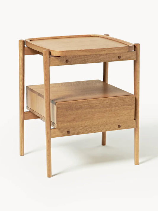 Szafka nocna z drewna dębowego Libby