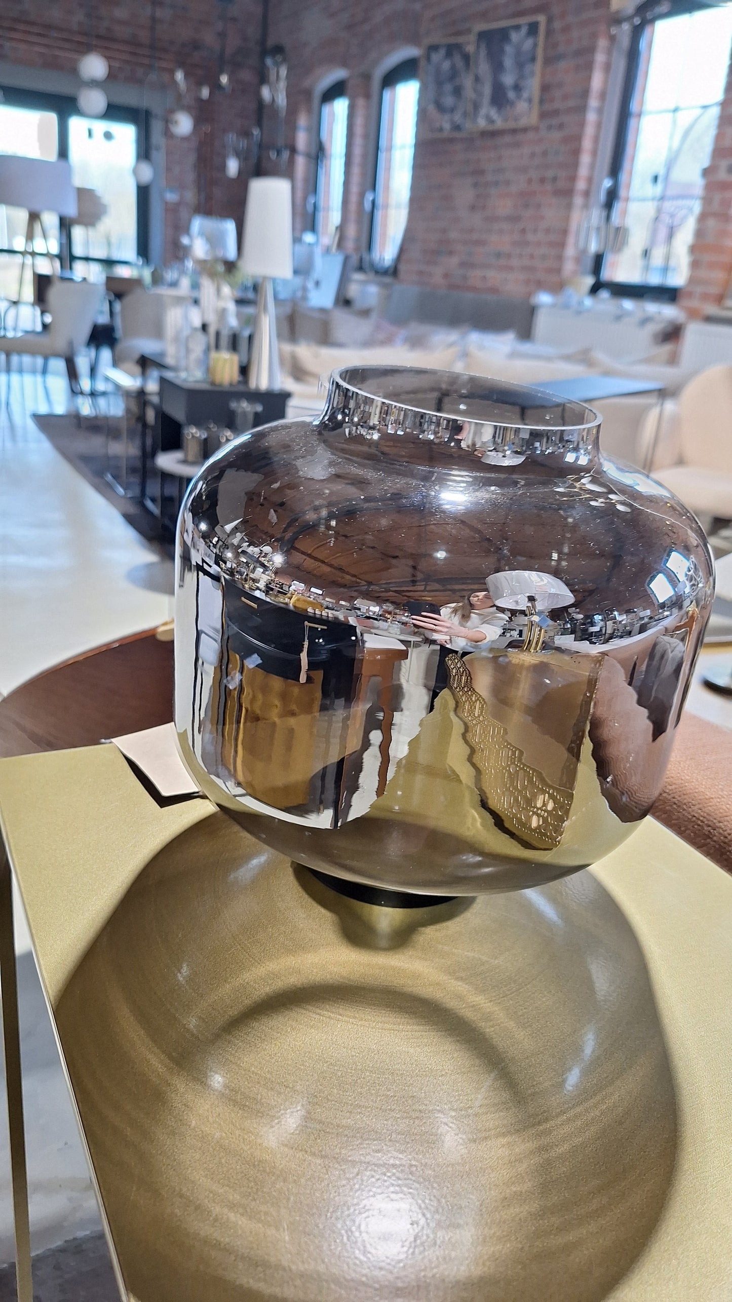 Lampa sufitowa ze szkła lustrzanego Vaso