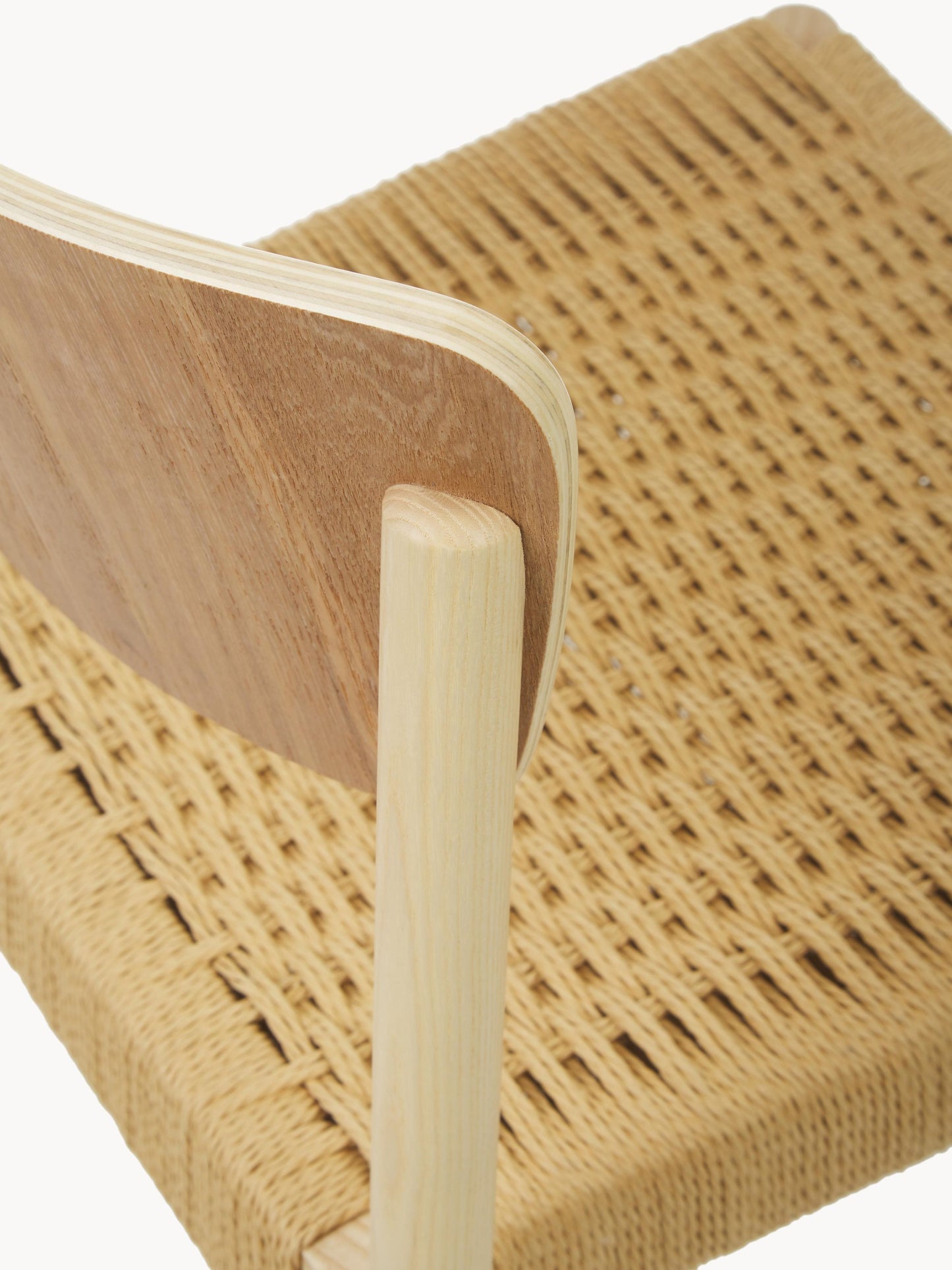 Krzesło z drewna z rattanowym siedziskiem Danny, 2 szt.