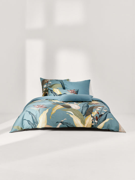 Poszwa na kołdrę z satyny bawełnianej Flora