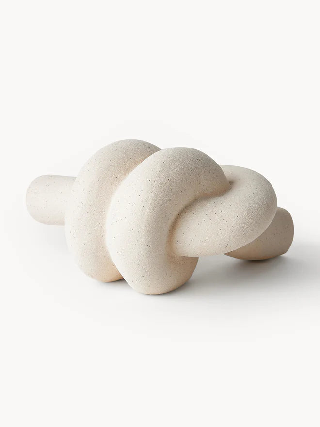 Ręcznie wykonana dekoracja z kamionki Nodo