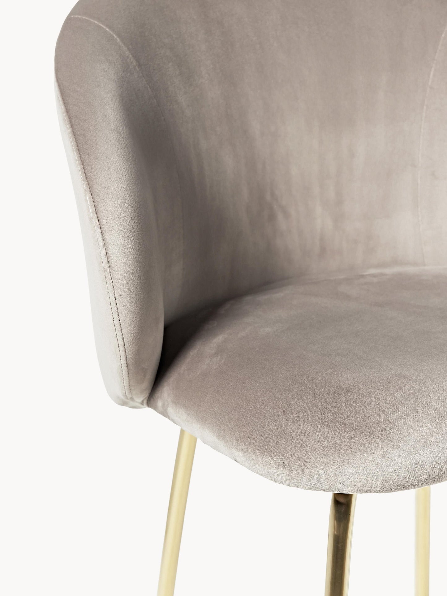 Krzesło barowe z aksamitu Luisa