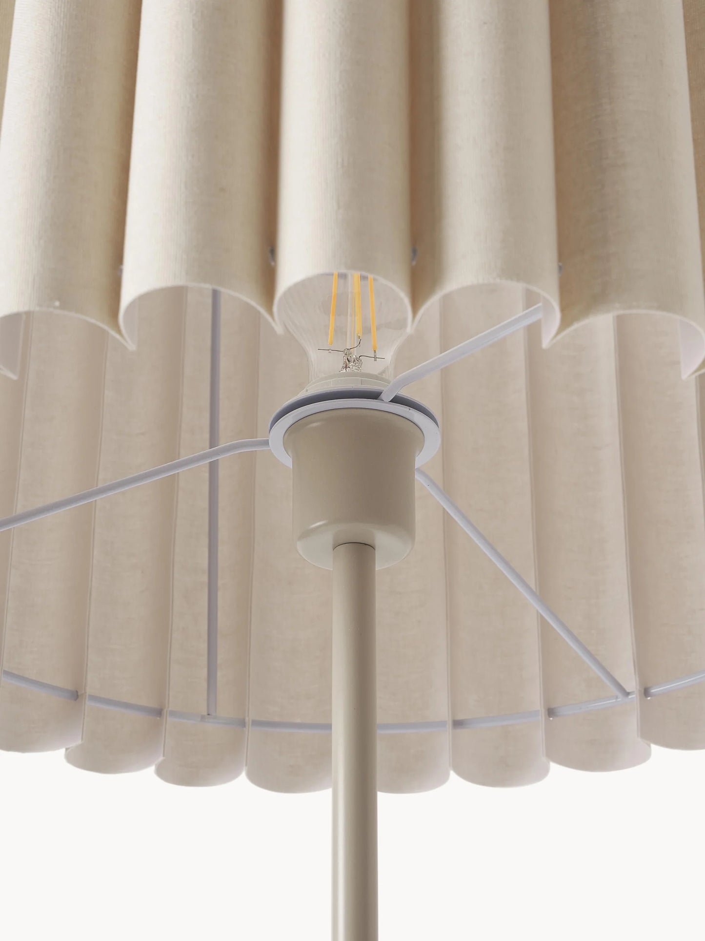 Lampa podłogowa z lnu Lucina