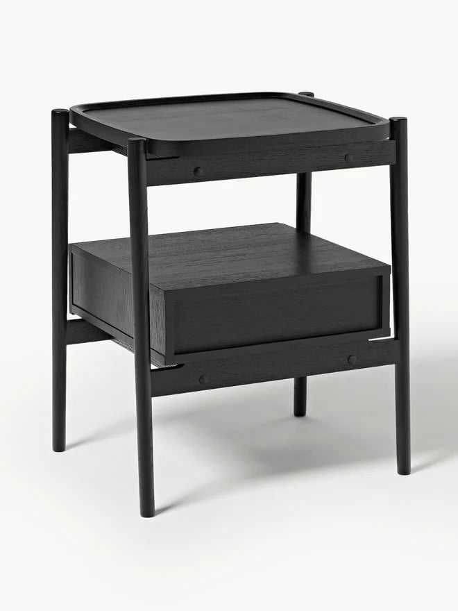 Szafka nocna z drewna dębowego Libby