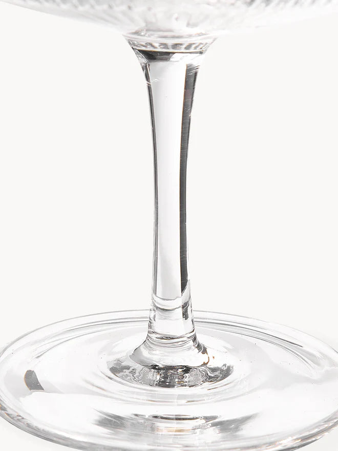 Kieliszek do szampana ze szkła dmuchanego Ripple, 2 szt.