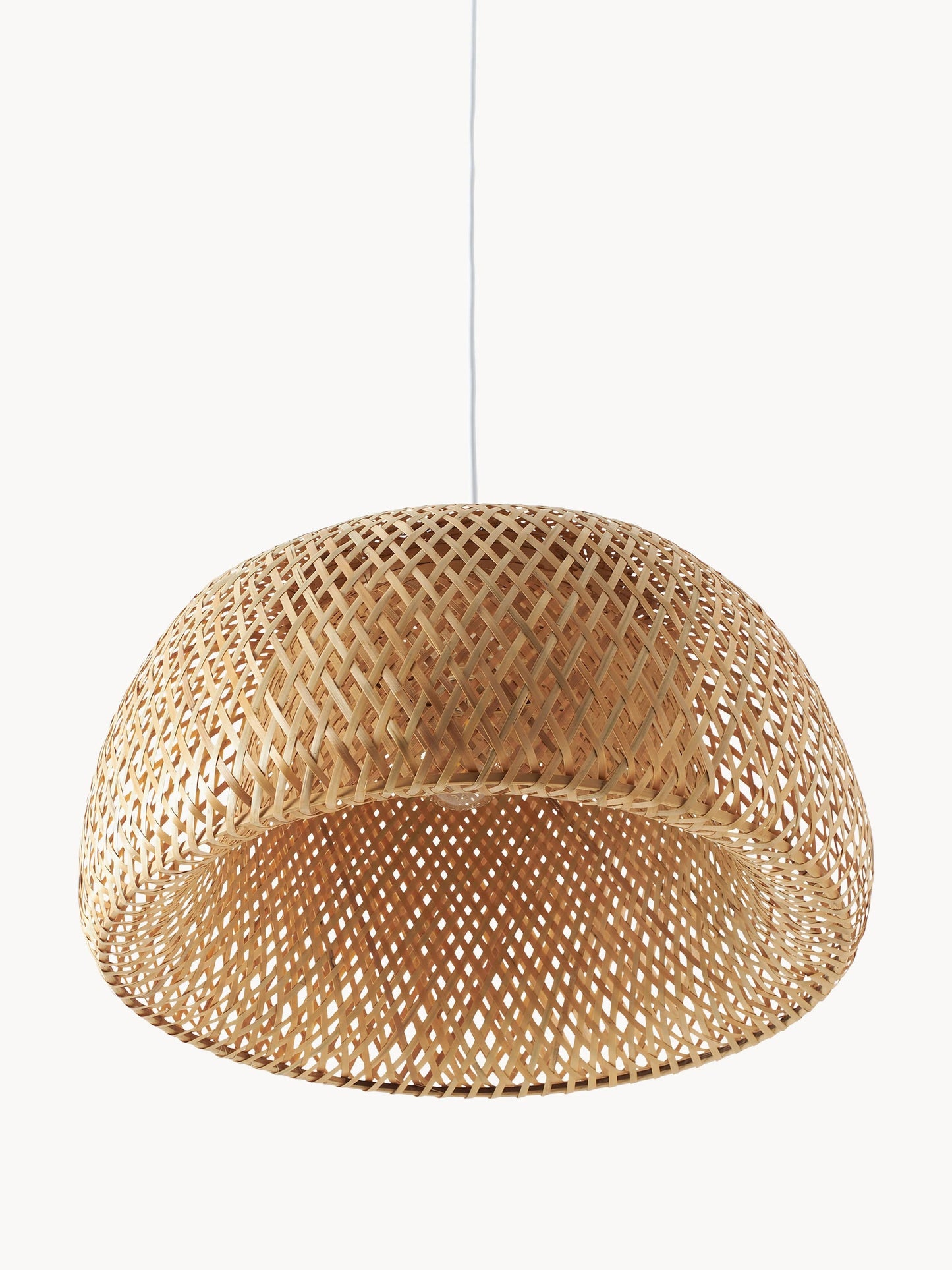 Lampa wisząca z drewna bambusowego Eden