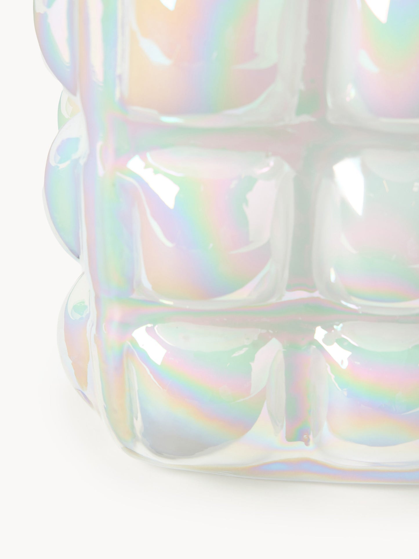 Wazon ze szkła dmuchanego Bubble, W 18 cm