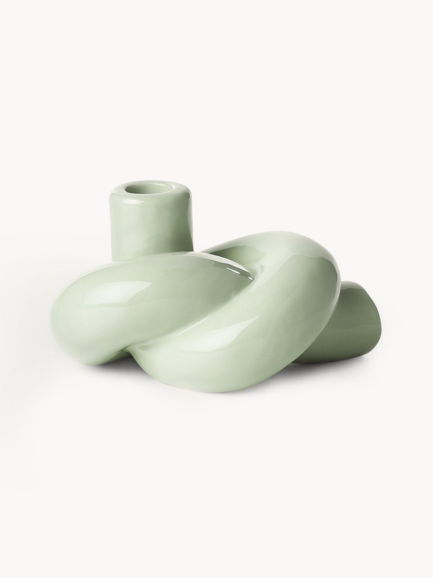 Świecznik z kamionki Nodo