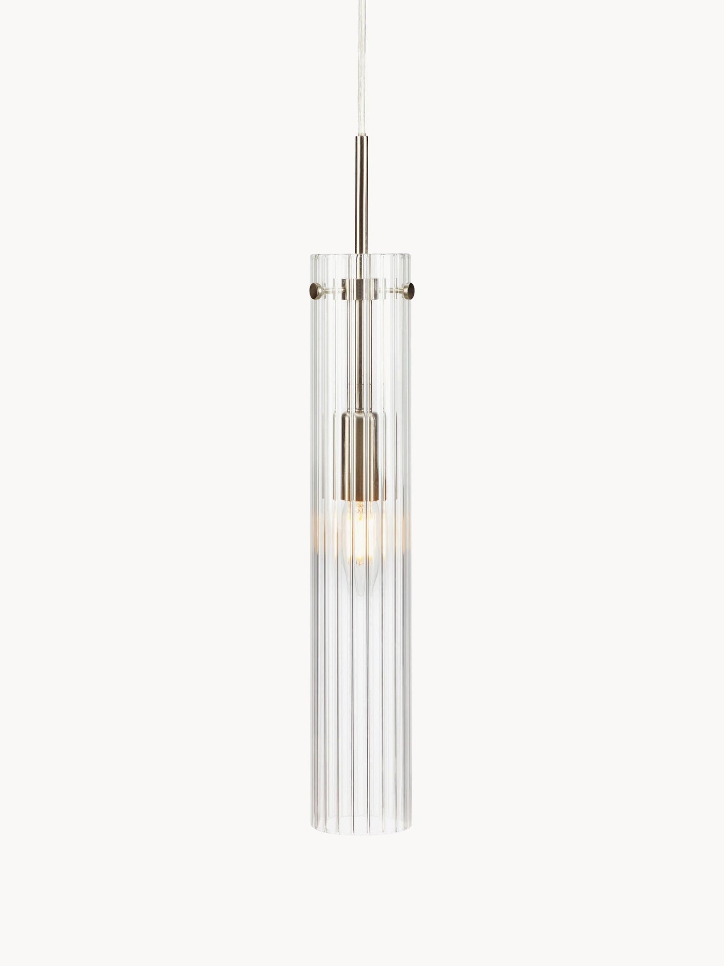 Lampa wisząca ze szkła Tubo