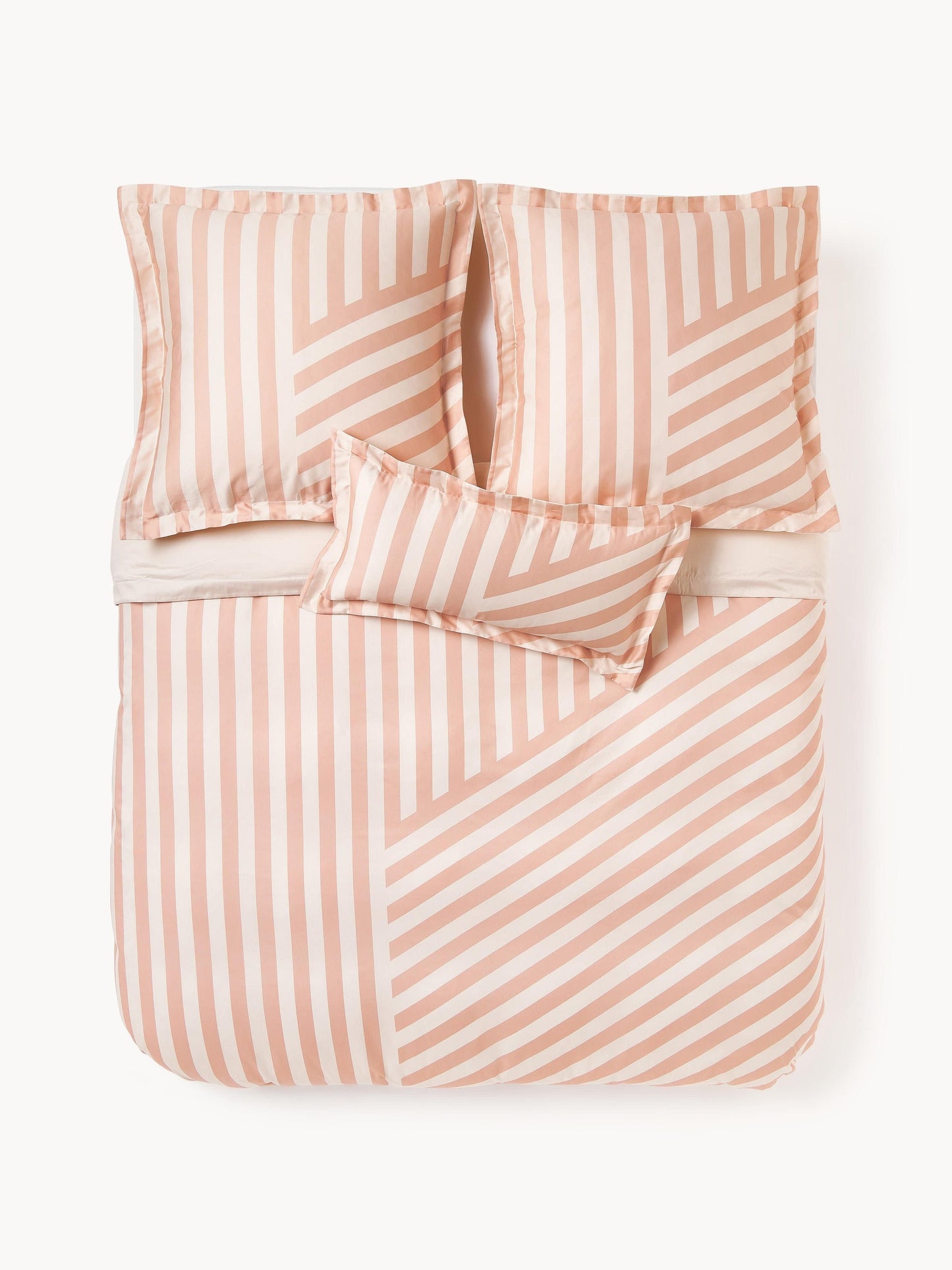 Poszwa na kołdrę z satyny bawełnianej z lamówką Brendan