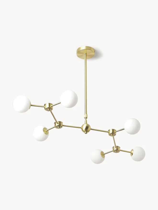 Lampa wisząca ze szkła opalowego Aurelia