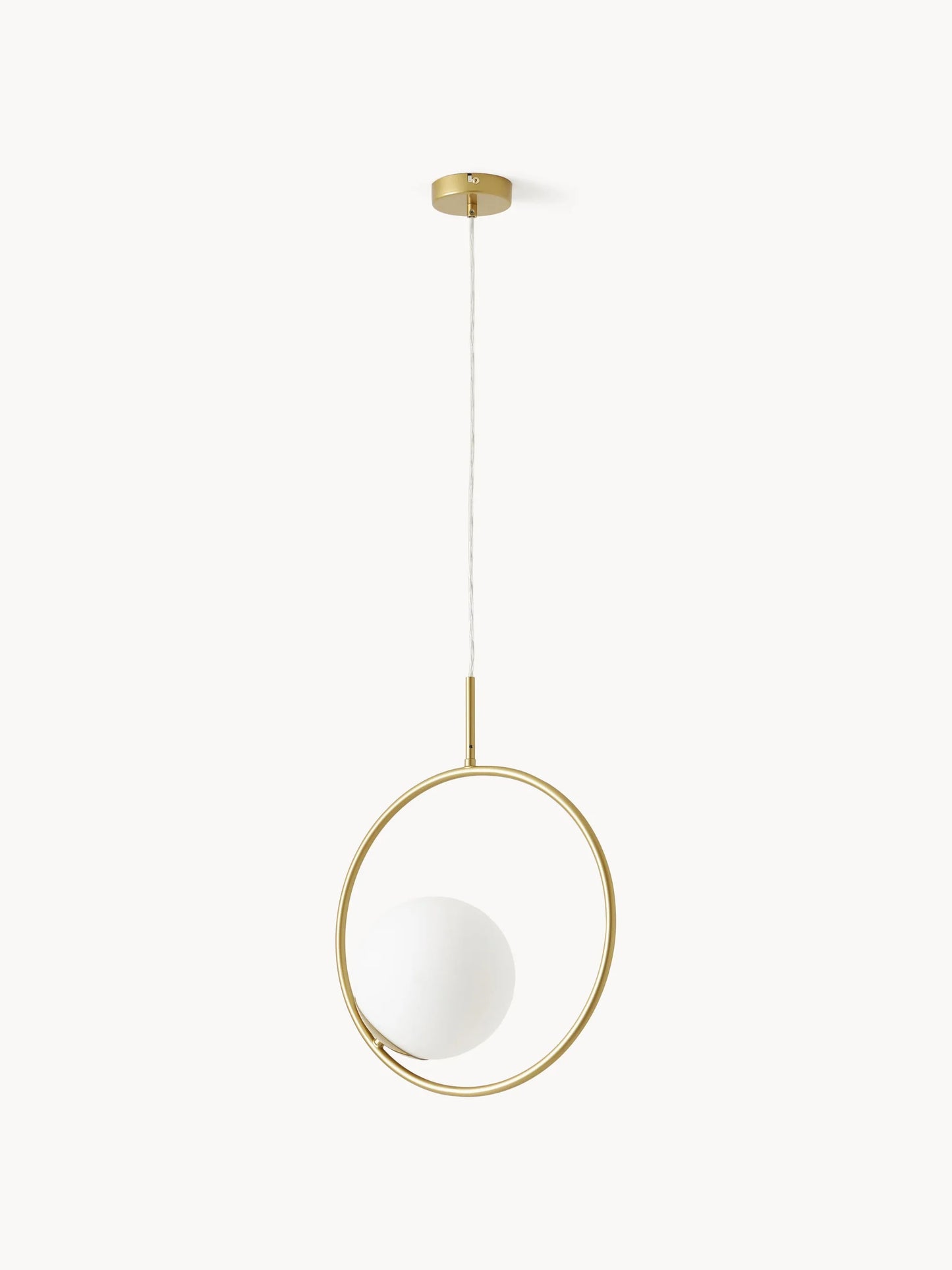 Lampa wisząca ze szkła dymionego Chloe