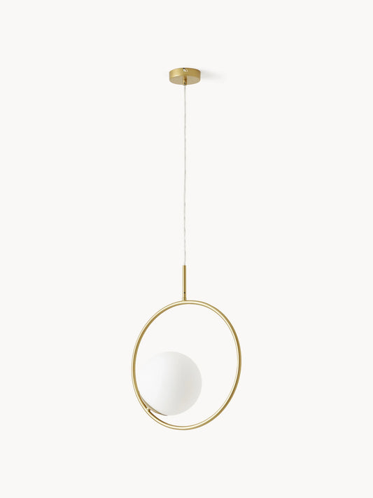 Lampa wisząca ze szkła dymionego Chloe