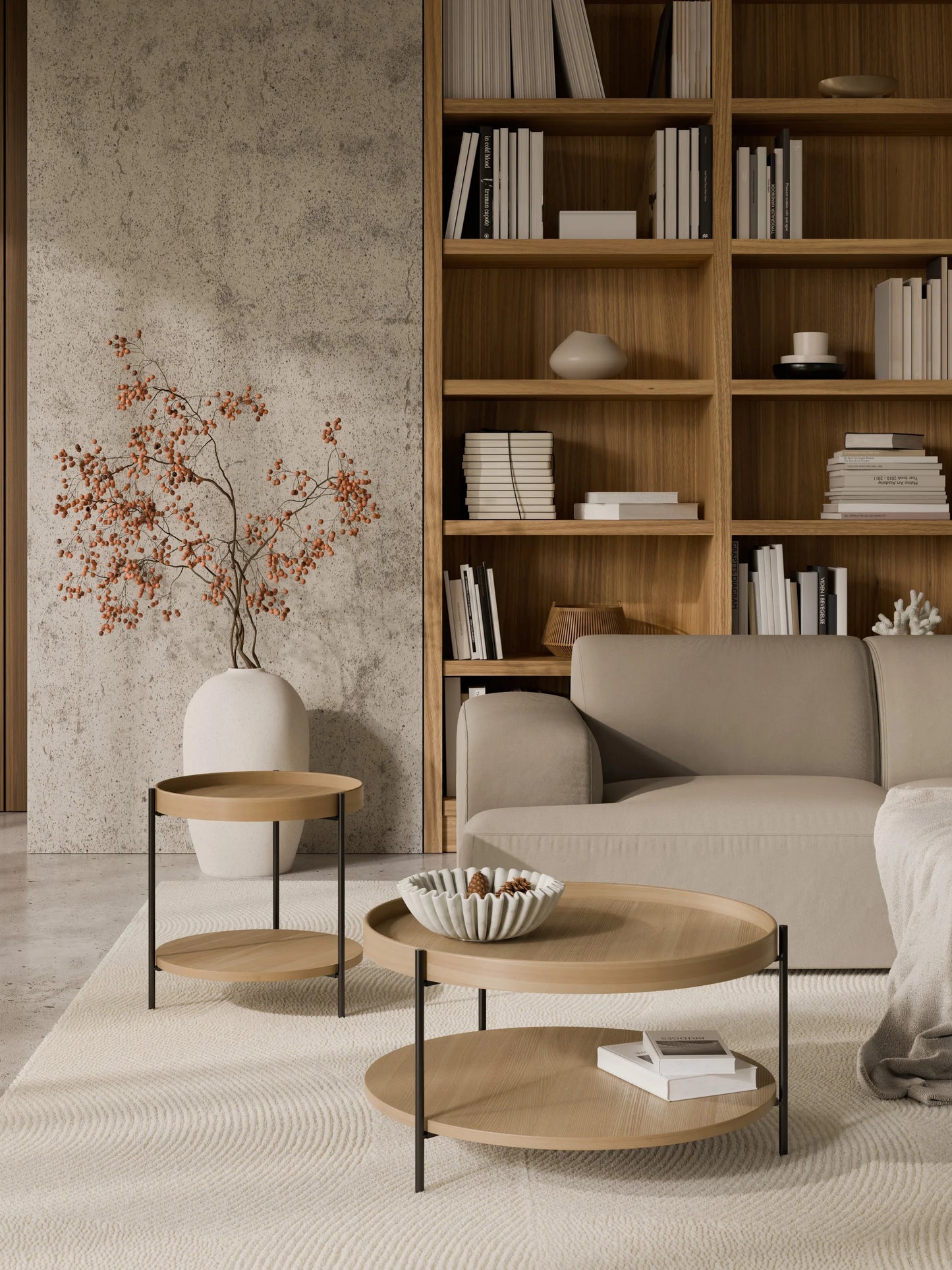 Stolik kawowy z drewna Renee