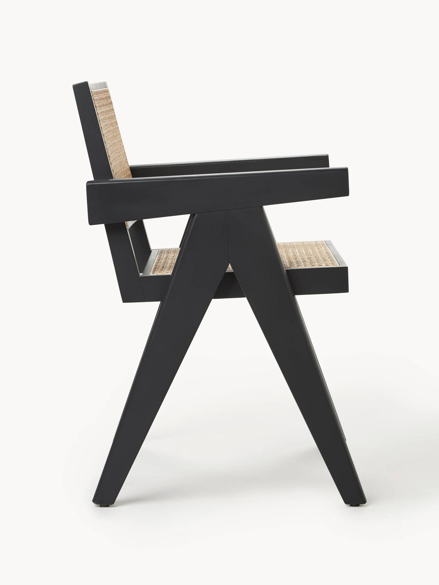 Krzesło z podłokietnikami z plecionką wiedeńską Sissi