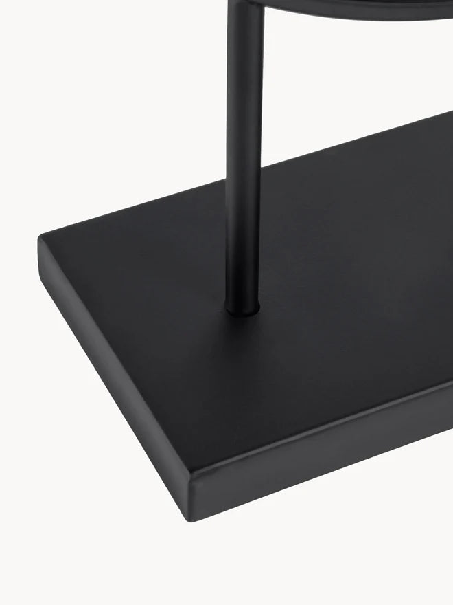 Okrągłe lustro dekoracyjne z metalową ramą Libia