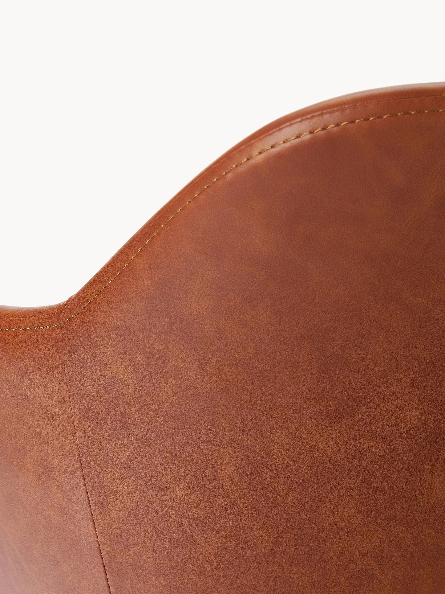 Krzesło z podłokietnikami ze sztucznej skóry Fiji