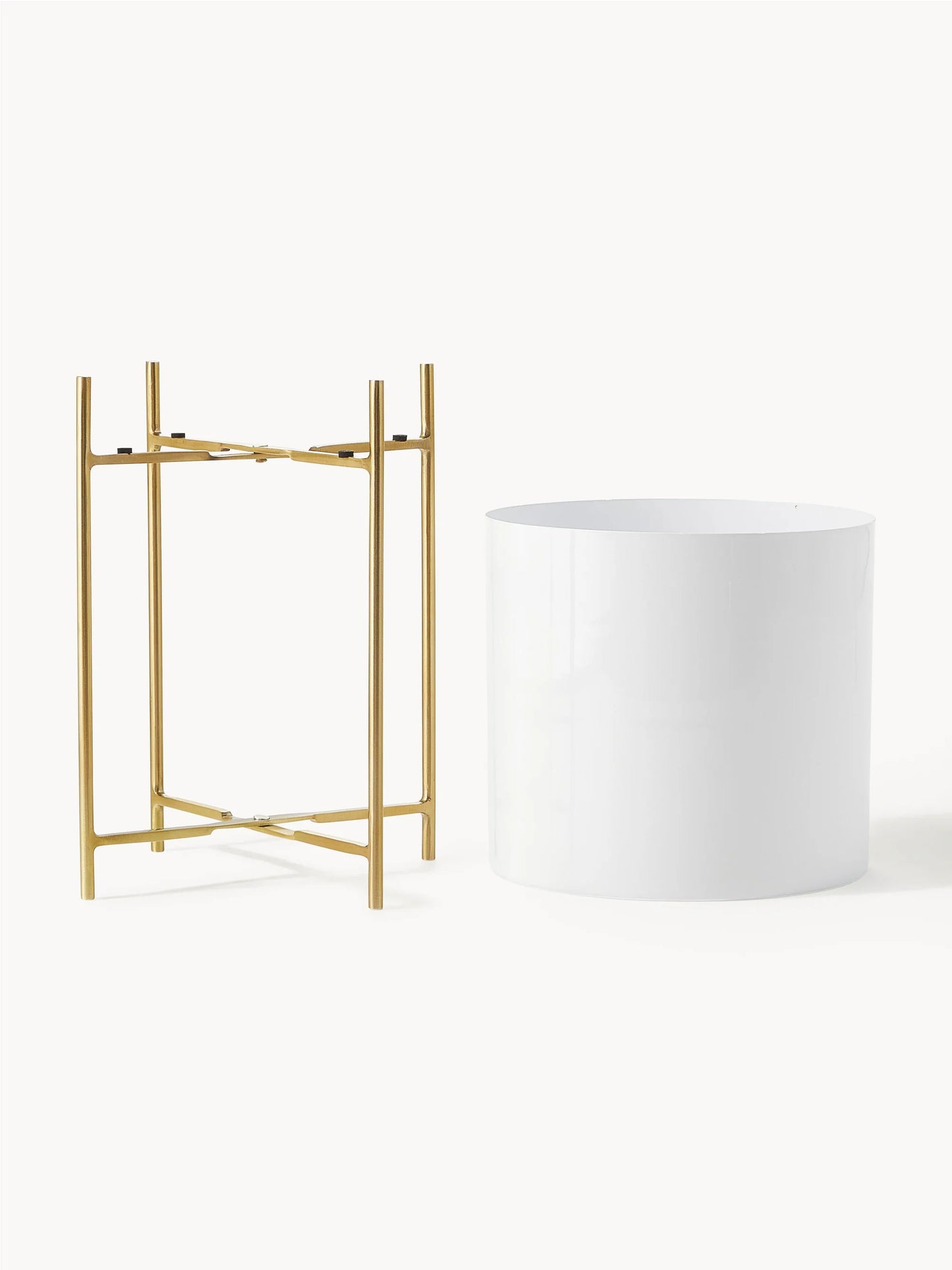 Komplet osłonek na doniczkę z metalu Mina, 2 elem.