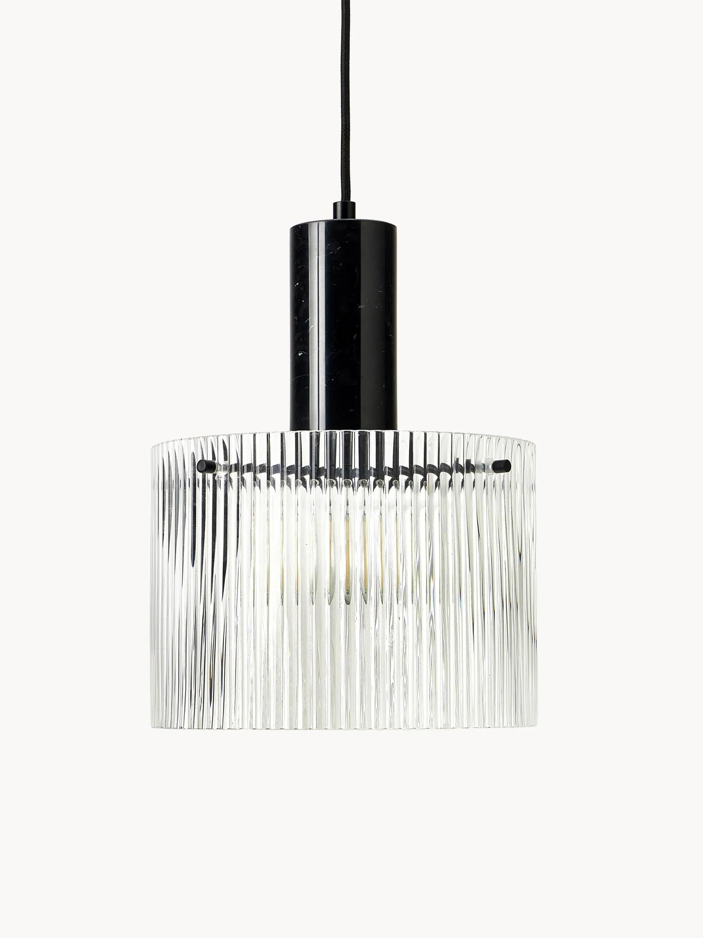 Lampa wisząca z ryflowaną powierzchnią Revolve