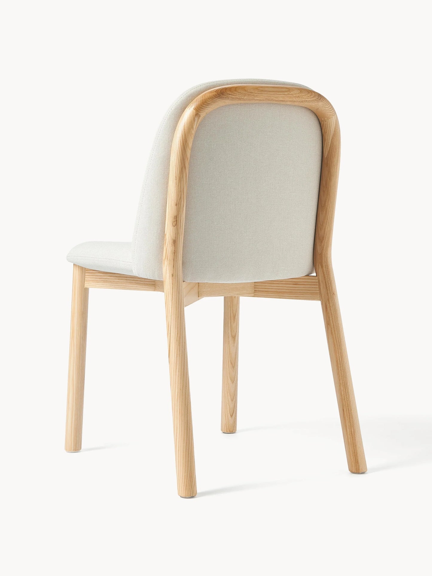 Krzesło tapicerowane z drewna jesionowego Julie