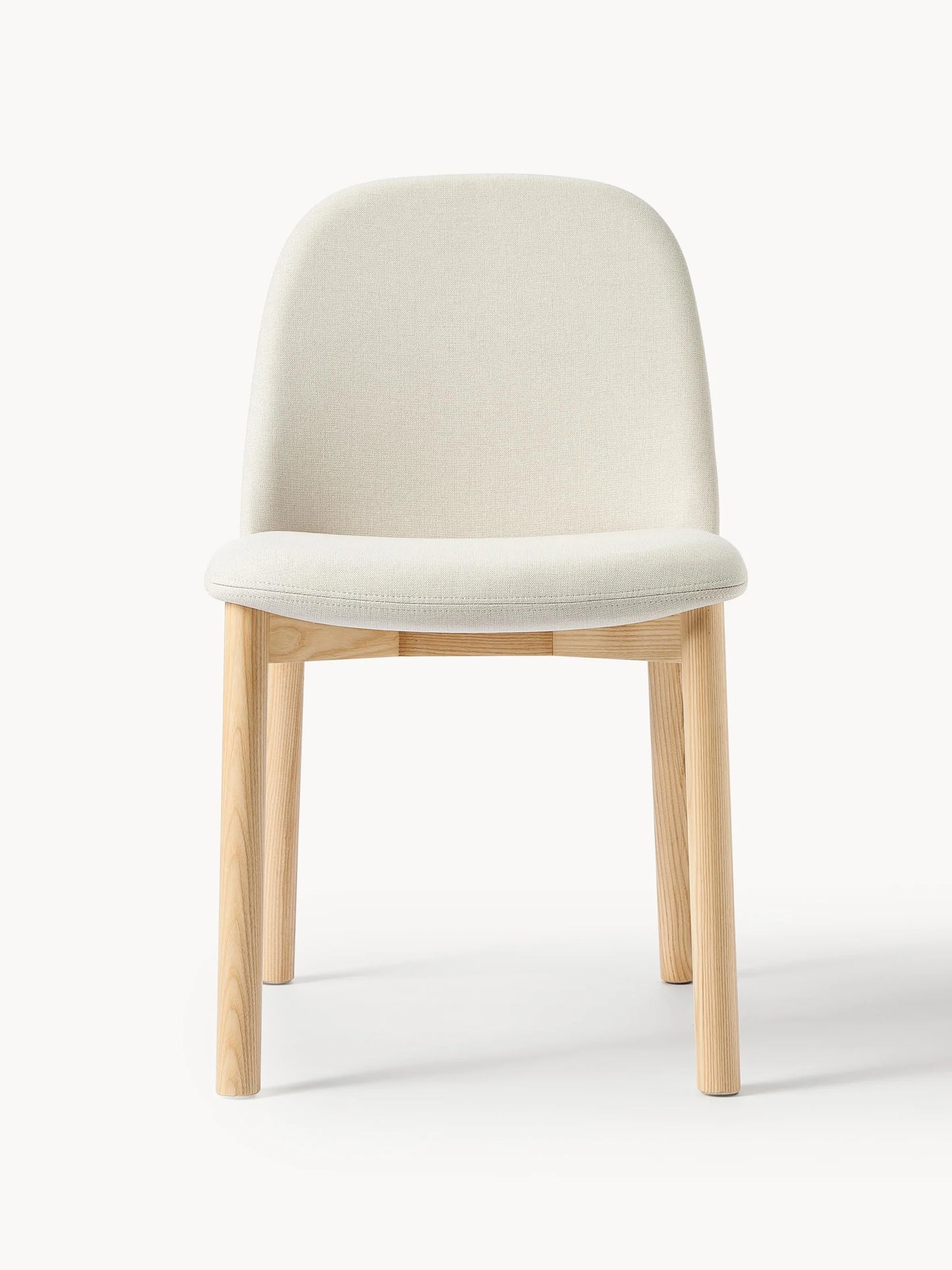 Krzesło tapicerowane z drewna jesionowego Julie