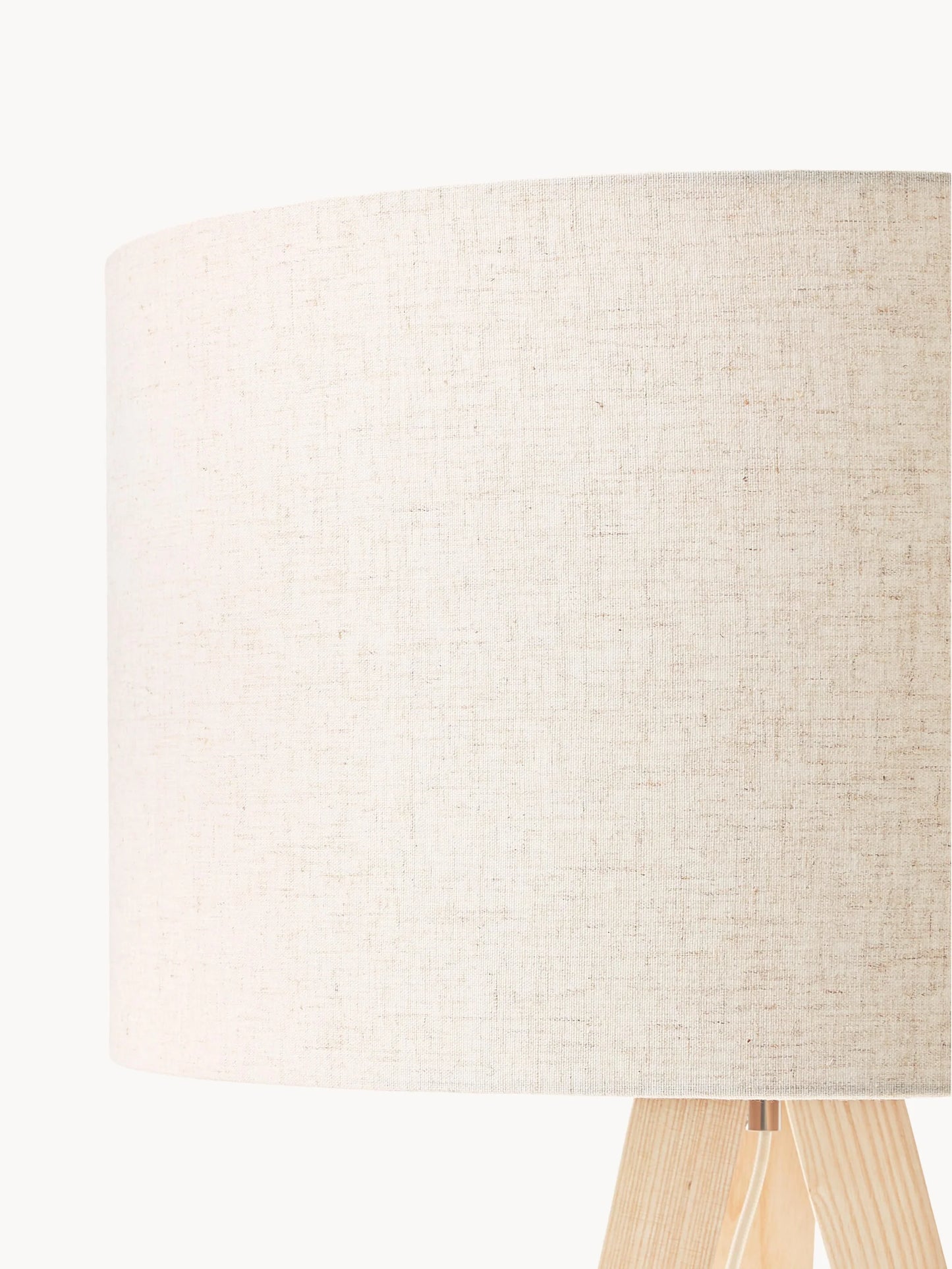 Lampa podłogowa trójnóg z litego drewna w stylu scandi Jake