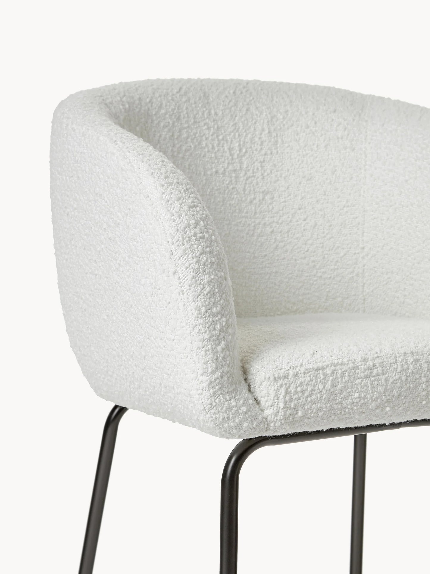 Krzesło z podłokietnikami Bouclé Alani, 2 szt.