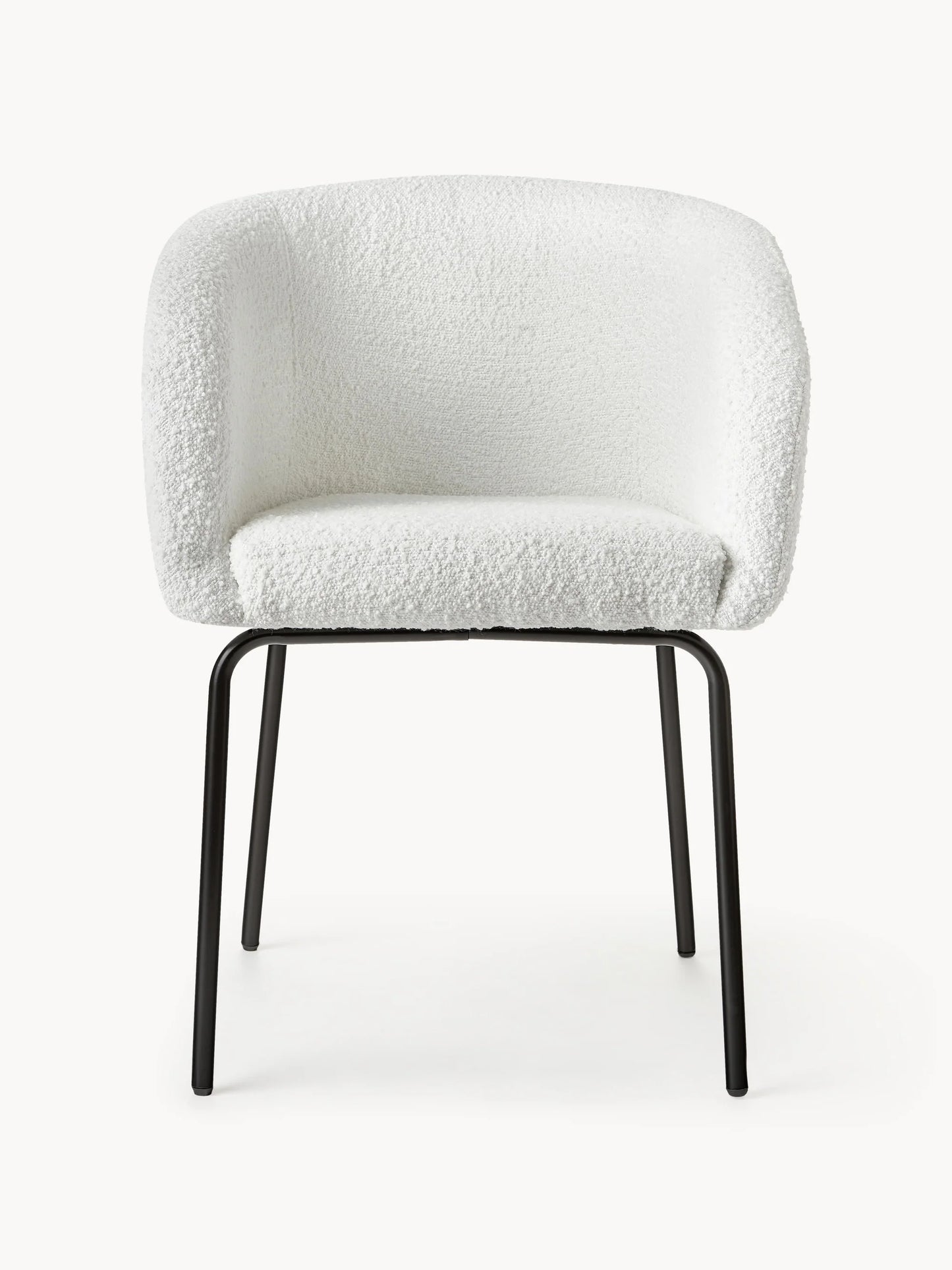 Krzesło z podłokietnikami Bouclé Alani, 2 szt.