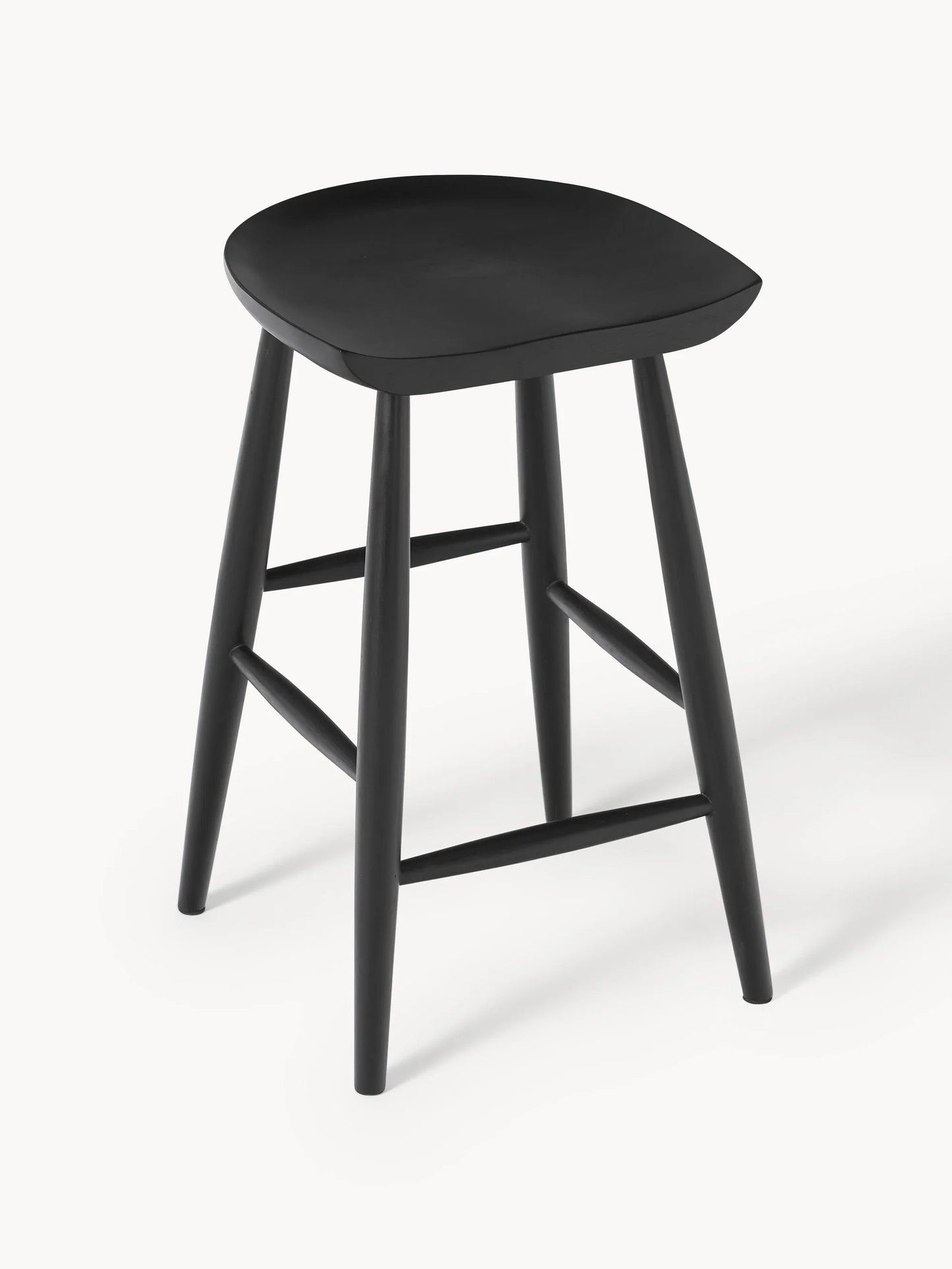 Stołek barowy z drewna mangowego Nino