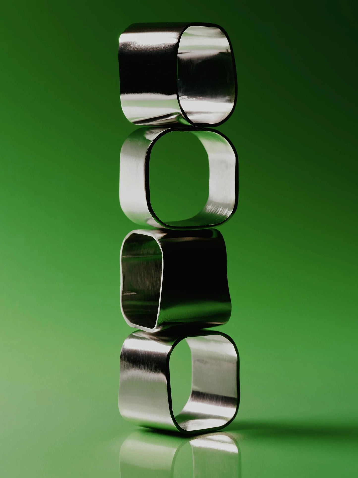 Komplet obrączek na serwetkę Cuff, 4 elem