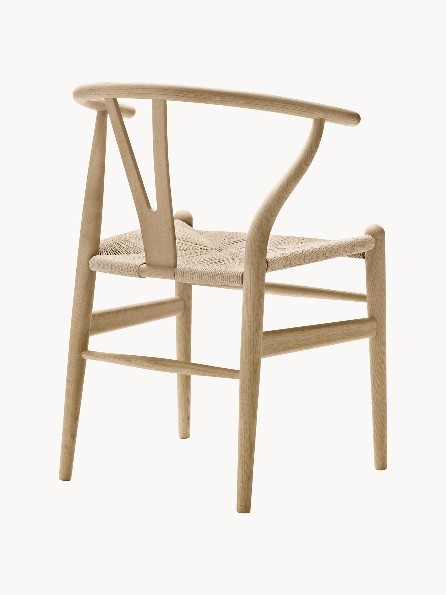 Krzesło z drewna z plecionym siedziskiem CH24 Wishbone Chair