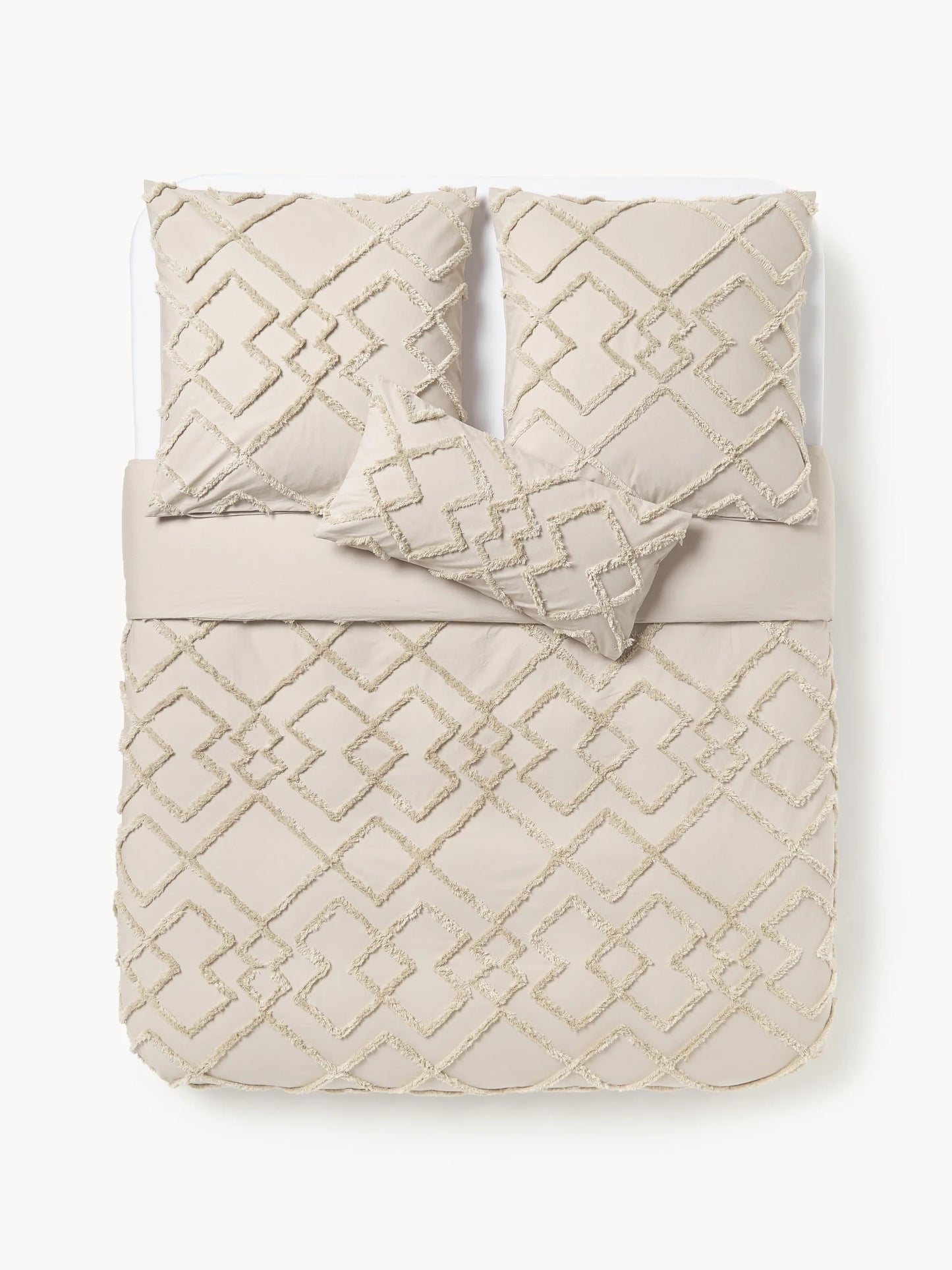 Poszwa na kołdrę z tuftowanym wzorem z perkalu Faith