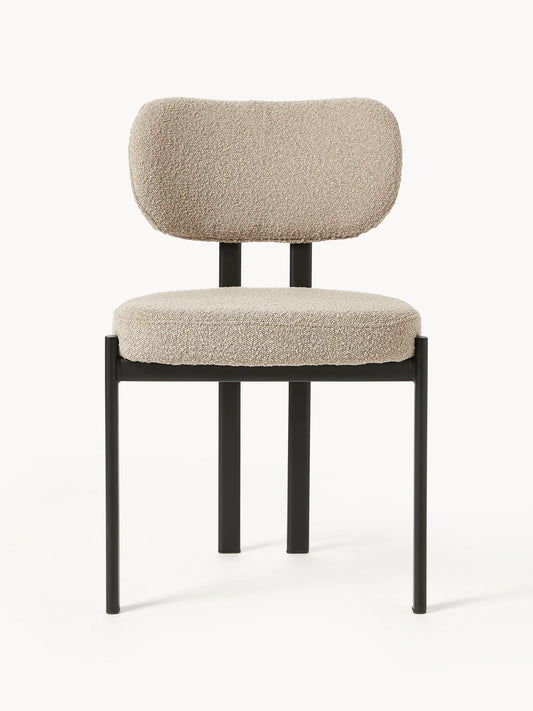 Krzesło tapicerowane Bouclé Adrien
